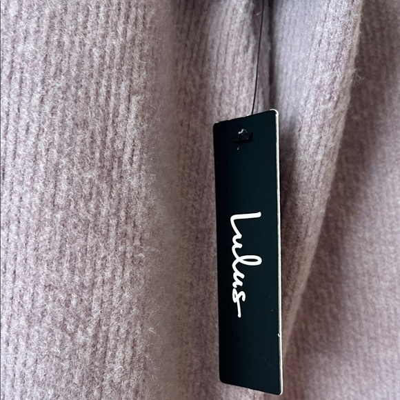 Lulu's Soft Gray/Lavender Sweater Dress - Picture 2 of 6